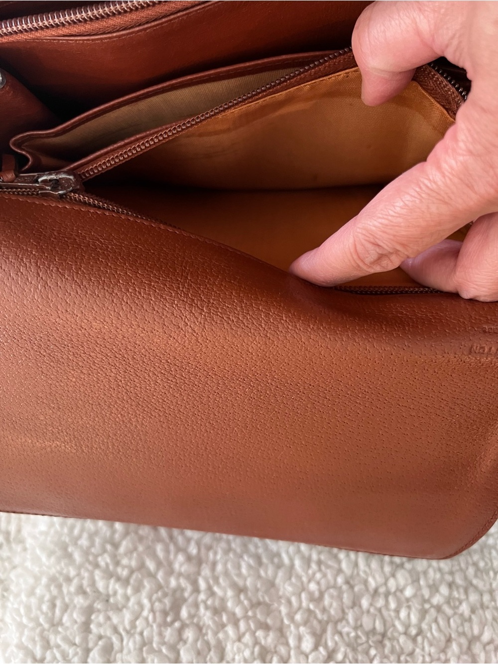 LOUIS VUITTON Sac Dauphine Shoulder Bag vintage Brown Monogram Canvas w/ COA - Picture 16 of 17